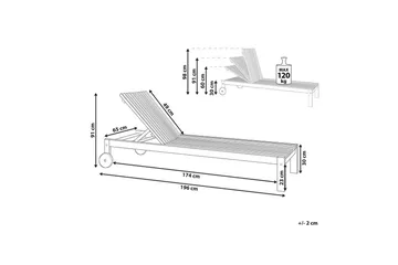 Solstol Bellano - Utemöbler & utemiljö - Utestol & trädgårdsstol - Solsäng & solvagn