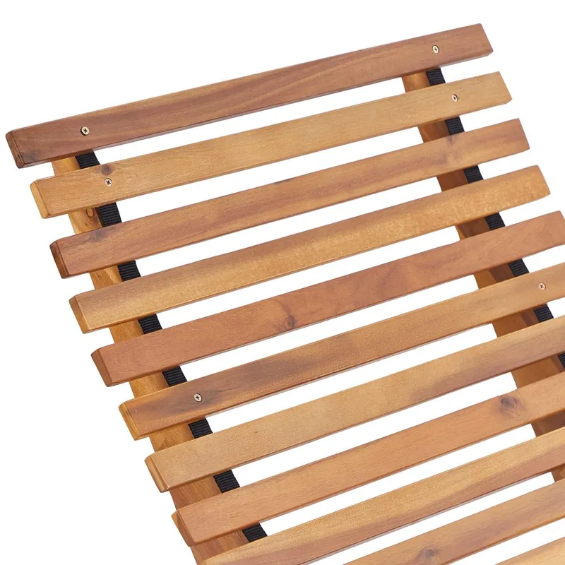 Solstol Brescia Premium - Ljus trä, grönt - Utemöbler & utemiljö - Utestol & trädgårdsstol - Solstol