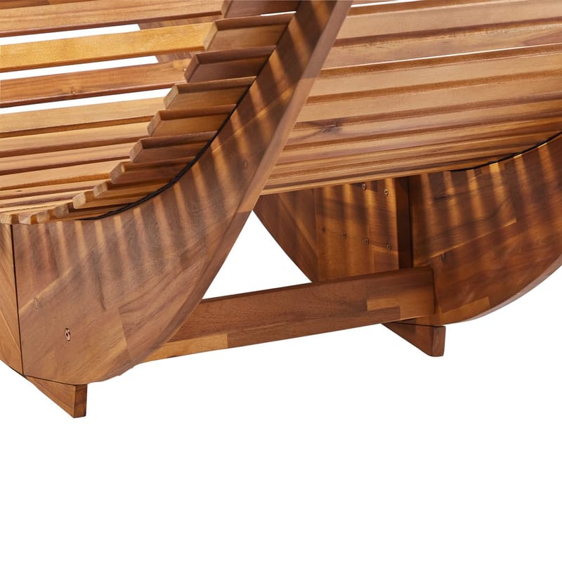 Solstol Brescia Premium - Ljus trä, grönt - Utemöbler & utemiljö - Utestol & trädgårdsstol - Solstol