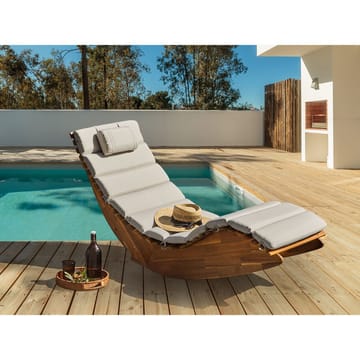 Solstol Brescia Premium - Ljus trä, taupe - Utemöbler & utemiljö - Utestol & trädgårdsstol - Solstol