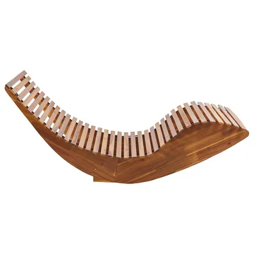 Solstol Brescia Premium - Ljus trä, grönt - Utemöbler & utemiljö - Utestol & trädgårdsstol - Solstol