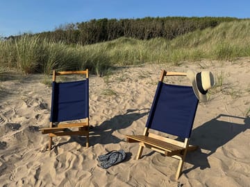 Solstol Hillerstorp Mölle - Blå - Utemöbler & utemiljö - Utestol & trädgårdsstol - Solstol