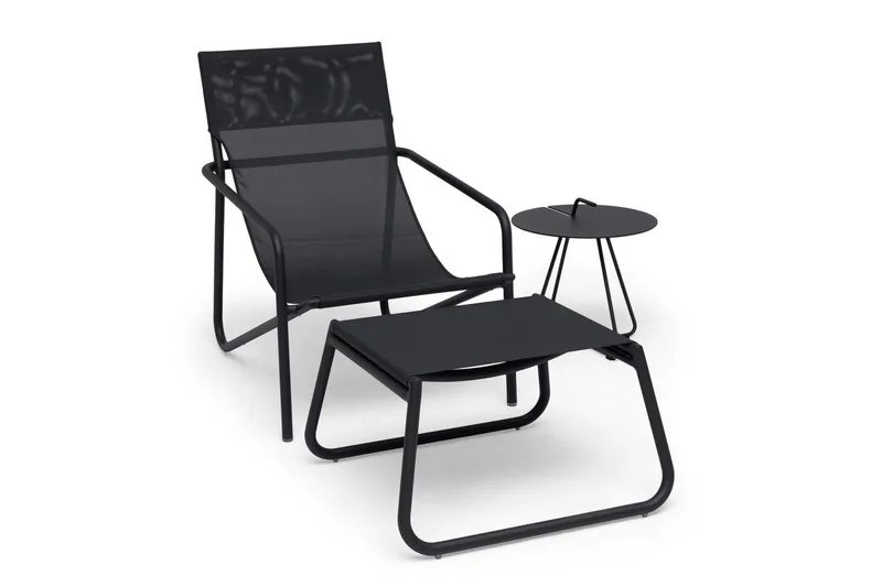 Solstol Hillerstorp Sandholma Mörkgrå - Mörkgrå - Utemöbler & utemiljö - Utestol & trädgårdsstol - Solstol