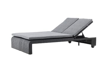 London Solstol 119x196 cm - Svart - Utemöbler & utemiljö - Utestol & trädgårdsstol - Solstol