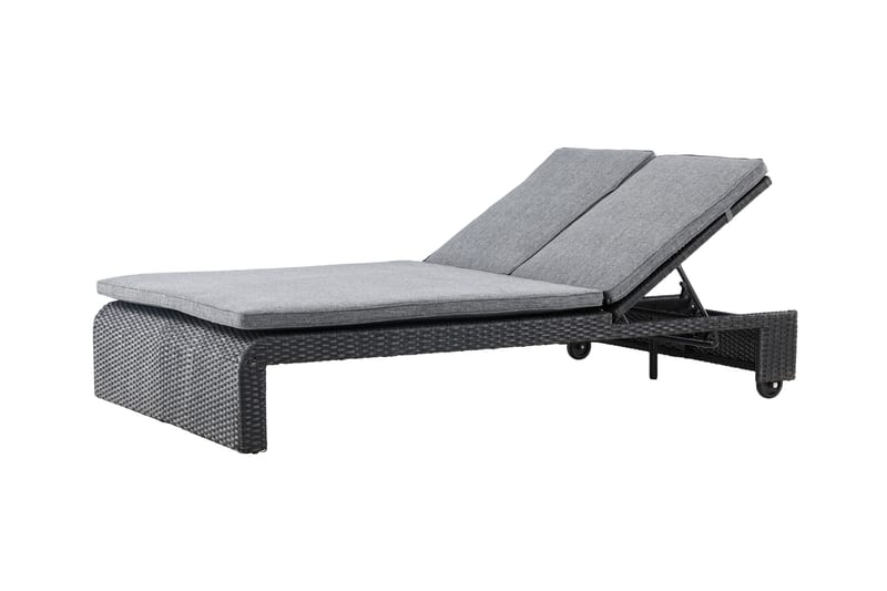 London Solstol 119x196 cm - Svart - Utemöbler & utemiljö - Utestol & trädgårdsstol - Solstol