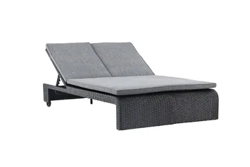 London Solstol 119x196 cm - Svart - Utemöbler & utemiljö - Utestol & trädgårdsstol - Solstol