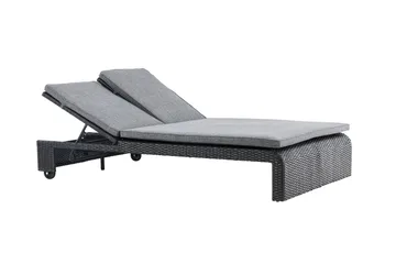 London Solstol 119x196 cm - Svart - Utemöbler & utemiljö - Utestol & trädgårdsstol - Solstol