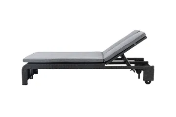 London Solstol 119x196 cm - Svart - Utemöbler & utemiljö - Utestol & trädgårdsstol - Solstol