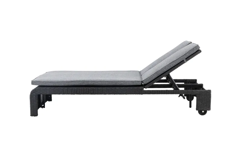 London Solstol 119x196 cm - Svart - Utemöbler & utemiljö - Utestol & trädgårdsstol - Solstol