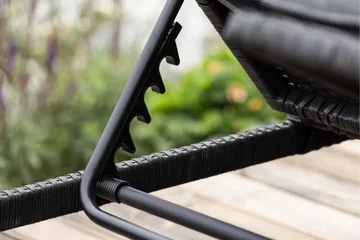 London Solstol 119x196 cm - Svart - Utemöbler & utemiljö - Utestol & trädgårdsstol - Solstol