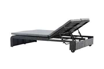 London Solstol 119x196 cm - Svart - Utemöbler & utemiljö - Utestol & trädgårdsstol - Solstol