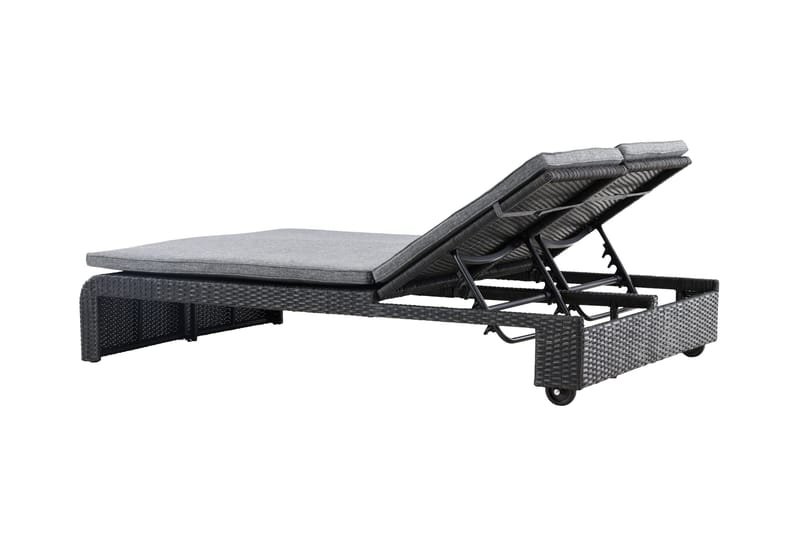 London Solstol 119x196 cm - Svart - Utemöbler & utemiljö - Utestol & trädgårdsstol - Solstol