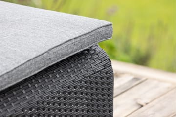 London Solstol 119x196 cm - Svart - Utemöbler & utemiljö - Utestol & trädgårdsstol - Solstol