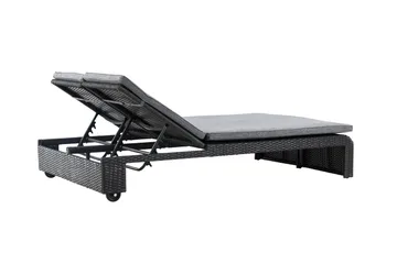 London Solstol 119x196 cm - Svart - Utemöbler & utemiljö - Utestol & trädgårdsstol - Solstol