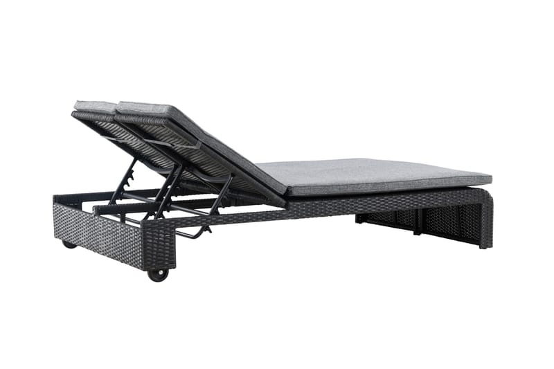 London Solstol 119x196 cm - Svart - Utemöbler & utemiljö - Utestol & trädgårdsstol - Solstol