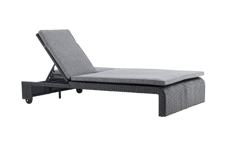 London Solstol 119x196 cm - Svart - Utemöbler & utemiljö - Utestol & trädgårdsstol - Solstol