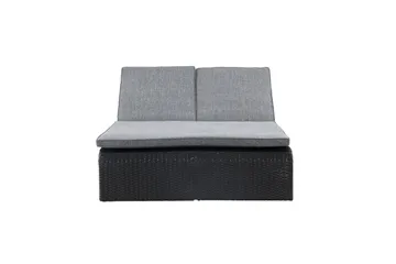 London Solstol 119x196 cm - Svart - Utemöbler & utemiljö - Utestol & trädgårdsstol - Solstol