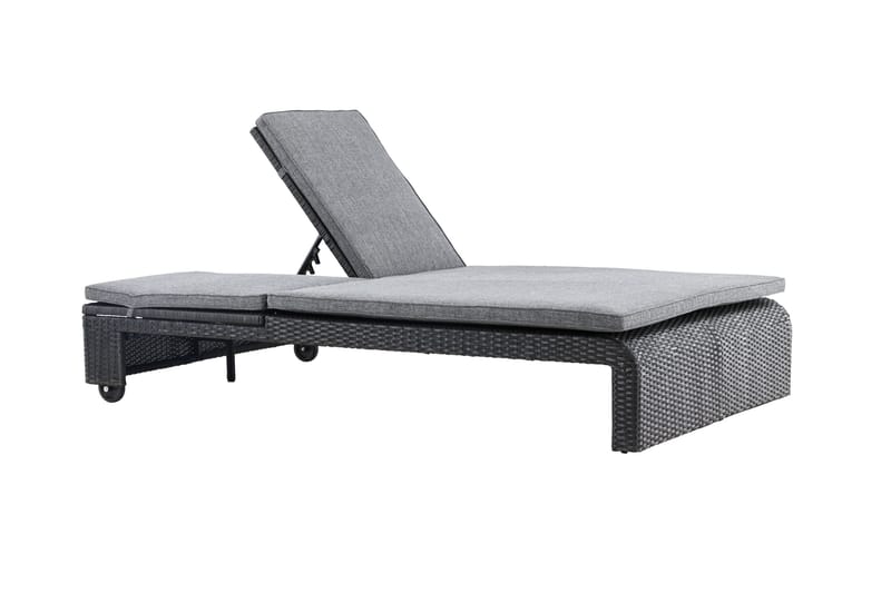 London Solstol 119x196 cm - Svart - Utemöbler & utemiljö - Utestol & trädgårdsstol - Solstol