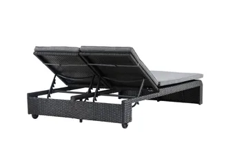 London Solstol 119x196 cm - Svart - Utemöbler & utemiljö - Utestol & trädgårdsstol - Solstol