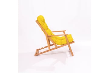 Solstol Jeremiah 43x46,5 cm - Gul/Natur - Utemöbler & utemiljö - Utestol & trädgårdsstol - Solstol