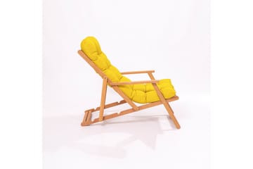 Solstol Jeremiah 43x46,5 cm - Gul/Natur - Utemöbler & utemiljö - Utestol & trädgårdsstol - Solstol