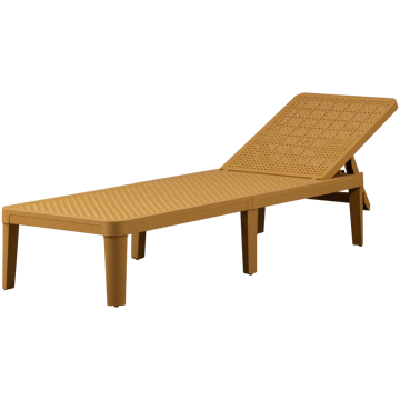 Solstol Jinte Utomhus - Gul - Utemöbler & utemiljö - Utestol & trädgårdsstol - Solsäng & solvagn