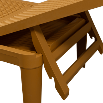 Solstol Jinte Utomhus - Gul - Utemöbler & utemiljö - Utestol & trädgårdsstol - Solsäng & solvagn