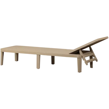 Solstol Jinte Utomhus - Sand - Utemöbler & utemiljö - Utestol & trädgårdsstol - Solsäng & solvagn