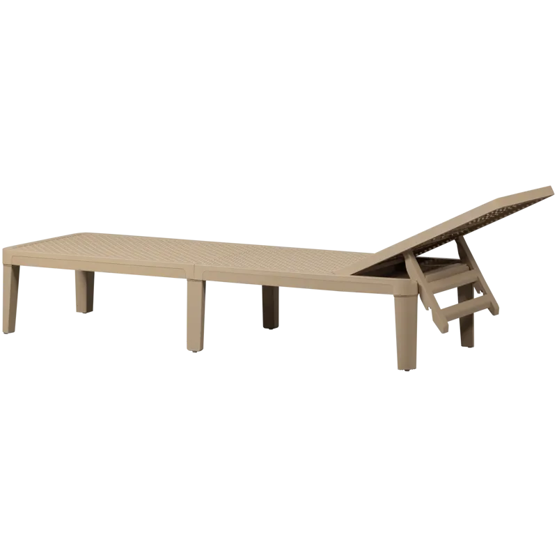 Solstol Jinte Utomhus - Sand - Utemöbler & utemiljö - Utestol & trädgårdsstol - Solsäng & solvagn