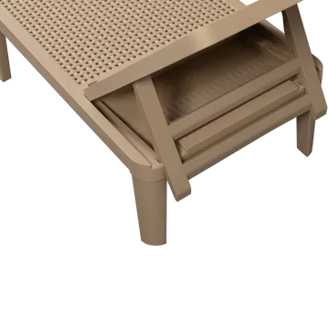 Solstol Jinte Utomhus - Sand - Utemöbler & utemiljö - Utestol & trädgårdsstol - Solsäng & solvagn