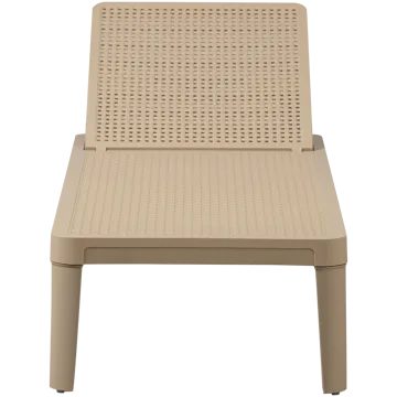 Solstol Jinte Utomhus - Sand - Utemöbler & utemiljö - Utestol & trädgårdsstol - Solsäng & solvagn