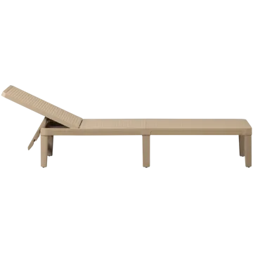 Solstol Jinte Utomhus - Sand - Utemöbler & utemiljö - Utestol & trädgårdsstol - Solsäng & solvagn