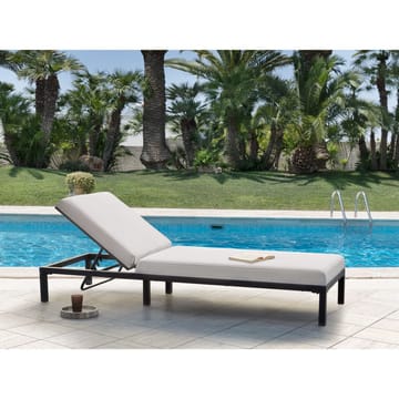 Solstol Lariano - Beige, svart - Utemöbler & utemiljö - Utestol & trädgårdsstol - Solstol