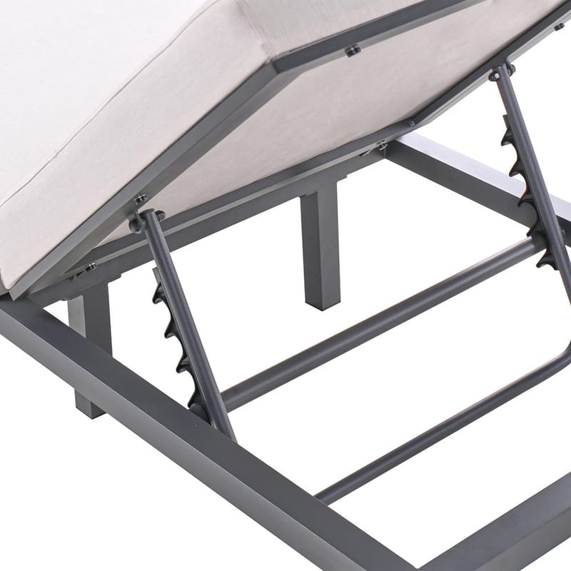 Solstol Lariano - Beige, svart - Utemöbler & utemiljö - Utestol & trädgårdsstol - Solstol