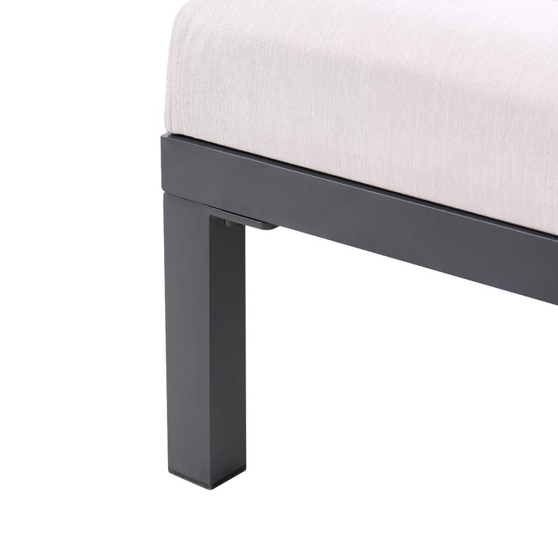 Solstol Lariano - Beige, svart - Utemöbler & utemiljö - Utestol & trädgårdsstol - Solstol