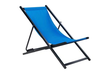 Solstol Locri Ii - Blå, Svart - Utemöbler & utemiljö - Utestol & trädgårdsstol - Solstol