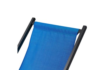 Solstol Locri Ii - Blå, Svart - Utemöbler & utemiljö - Utestol & trädgårdsstol - Solstol