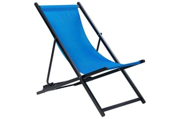 Solstol Locri Ii - Blå, Svart - Utemöbler & utemiljö - Utestol & trädgårdsstol - Solstol