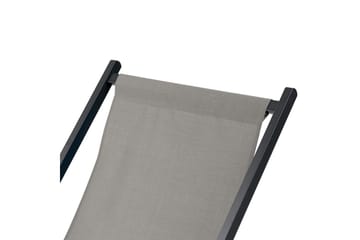 Solstol Locri Ii - Grå, svart - Utemöbler & utemiljö - Utestol & trädgårdsstol - Solstol