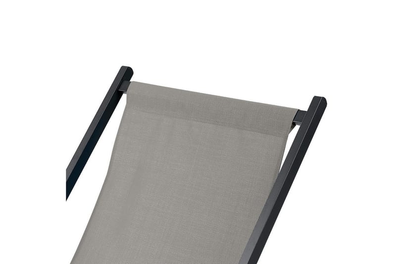 Solstol Locri Ii - Grå, svart - Utemöbler & utemiljö - Utestol & trädgårdsstol - Solstol