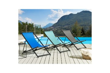 Solstol Locri Ii - Grå, svart - Utemöbler & utemiljö - Utestol & trädgårdsstol - Solstol