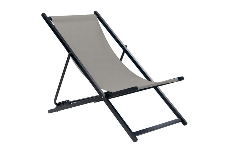 Solstol Locri Ii - Grå, svart - Utemöbler & utemiljö - Utestol & trädgårdsstol - Solstol