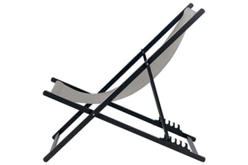 Solstol Locri Ii - Grå, svart - Utemöbler & utemiljö - Utestol & trädgårdsstol - Solstol