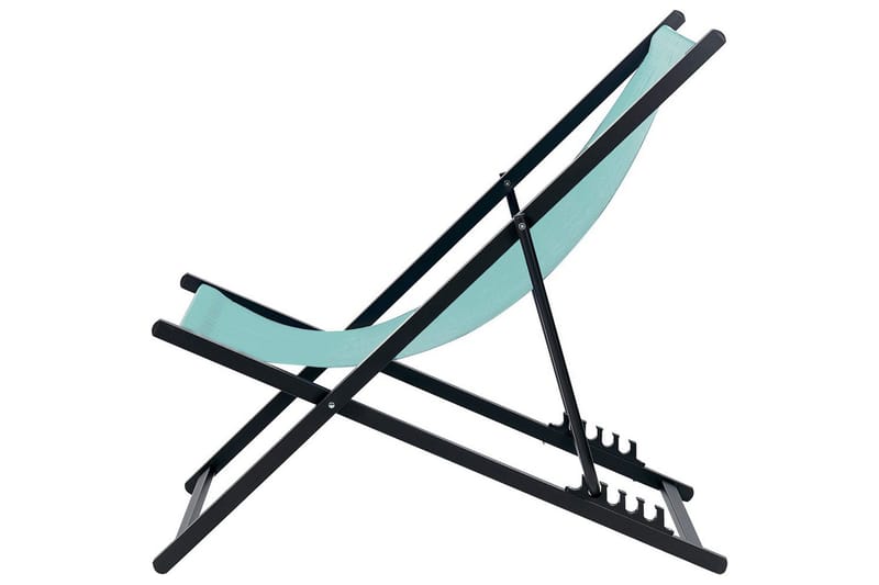 Solstol Locri Ii - Turkos, Svart - Utemöbler & utemiljö - Utestol & trädgårdsstol - Solstol