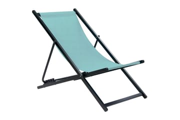 Solstol Locri Ii - Turkos, Svart - Utemöbler & utemiljö - Utestol & trädgårdsstol - Solstol