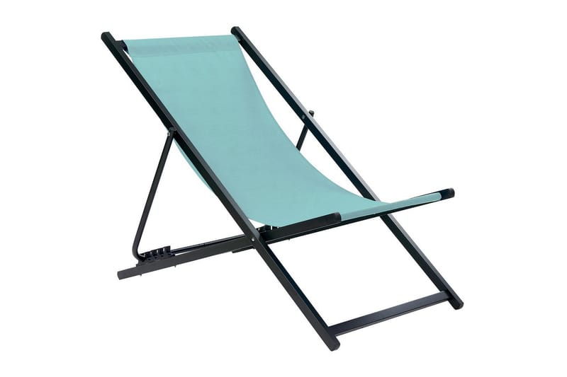 Solstol Locri Ii - Turkos, Svart - Utemöbler & utemiljö - Utestol & trädgårdsstol - Solstol