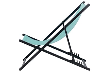 Solstol Locri Ii - Turkos, Svart - Utemöbler & utemiljö - Utestol & trädgårdsstol - Solstol