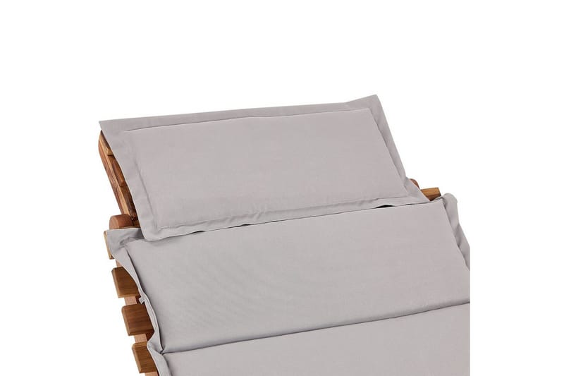 Solstol Luino - Ljus trä, grå - Utemöbler & utemiljö - Utestol & trädgårdsstol - Solsäng & solvagn