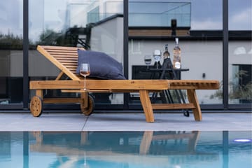 Luzon Solstol 200x63 cm - Brun - Utemöbler & utemiljö - Utestol & trädgårdsstol - Solstol