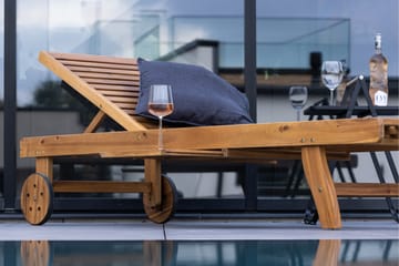 Luzon Solstol 200x63 cm - Brun - Utemöbler & utemiljö - Utestol & trädgårdsstol - Solstol